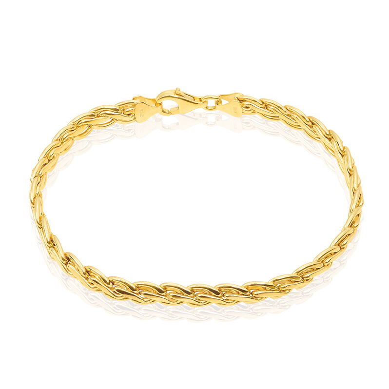 Bracelet Jany Maille Palmier Or Jaune - Spannringe Damen | OROVIVO