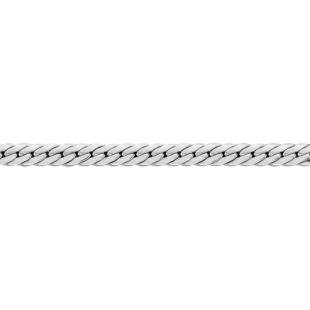Collier Izel Maille Anglaise Or Blanc - Spannringe Damen | OROVIVO
