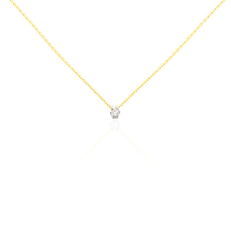Damen Collier Gold 375 Diamant 0,1ct Rome 45cm - Halsketten Damen | OROVIVO