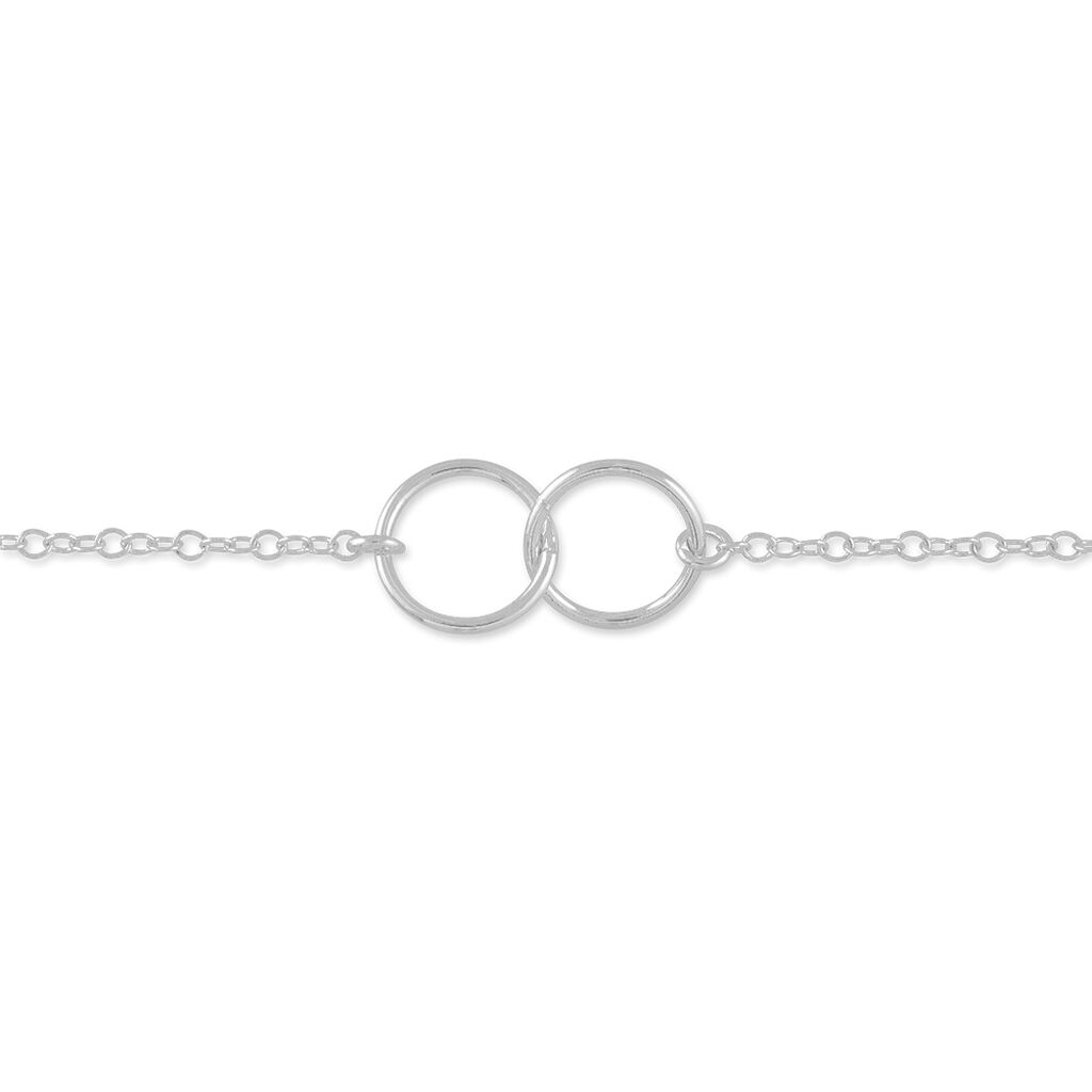Damenarmband Silber 925 Doppelt Kreis  - Armbänder mit Anhänger Damen | OROVIVO