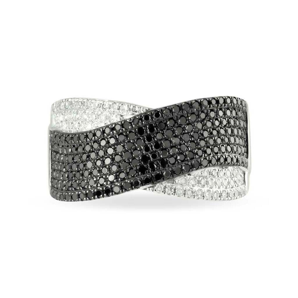 Bague Elyne Or Blanc Diamant - Spannringe Damen | OROVIVO