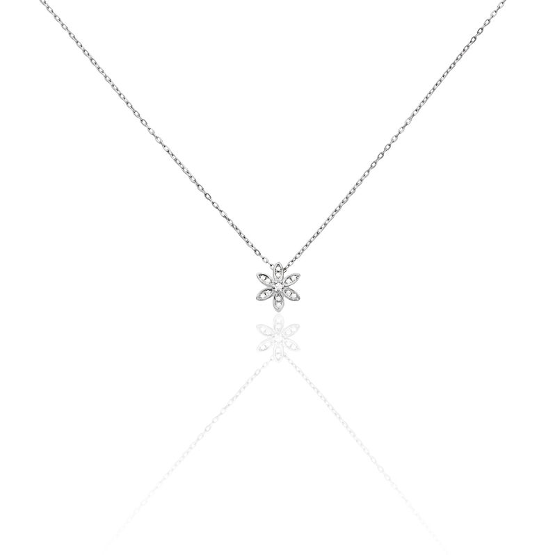 Kette Silber Rhodiniert Emanuela Blume - Spannringe Damen | OROVIVO