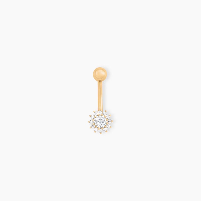 Piercing Llyr Or Jaune Oxyde De Zirconium - Spannringe Damen | OROVIVO