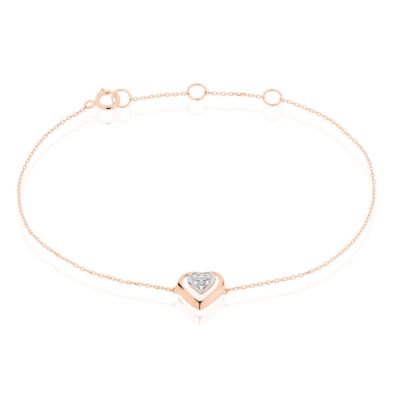 Bracelet Liana Or Rose Diamant - Spannringe Damen | OROVIVO