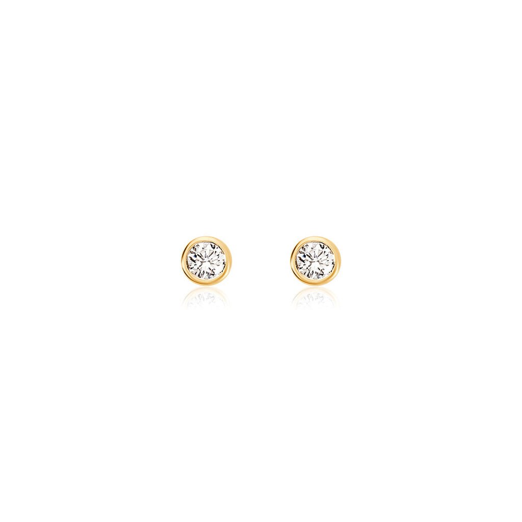 MOANA Damen Ohrstecker Gold 585 (14 Karat) Synthetischer Diamant Weiß 0,5 ct - Ohrstecker Damen | OROVIVO