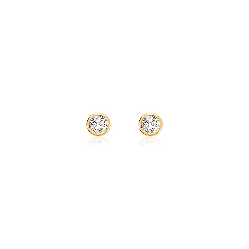 MOANA Damen Ohrstecker Gold 585 (14 Karat) Synthetischer Diamant Weiß 0,5 ct - Ohrstecker Damen | OROVIVO