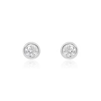 Damen Ohrstecker Weißgold 375 Diamant 0,1ct Ofelia 