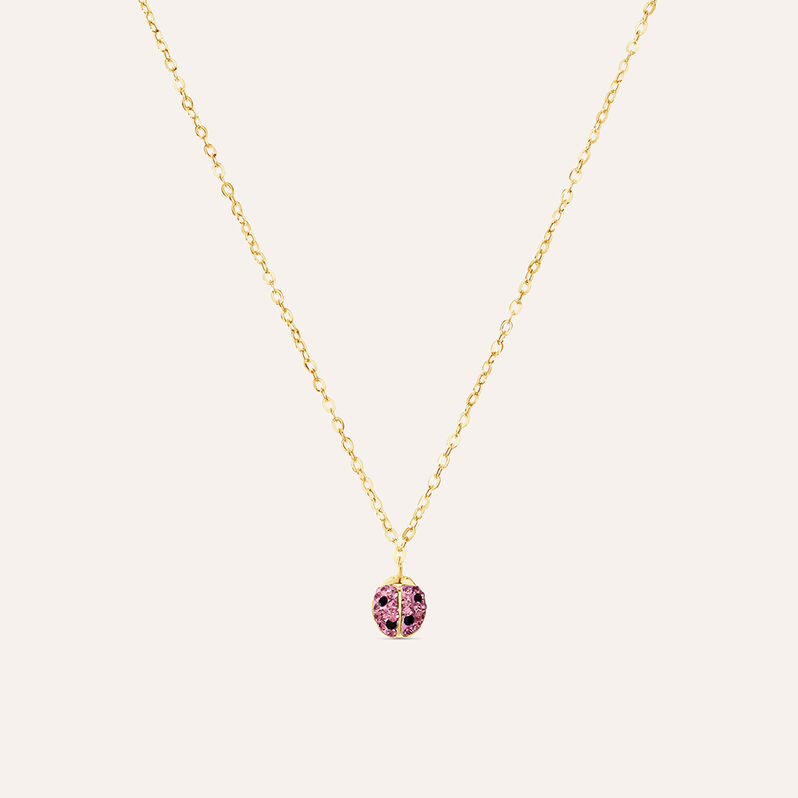 Collana Mon Petit Oro Giallo Cristallo - Spannringe Kinder | OROVIVO