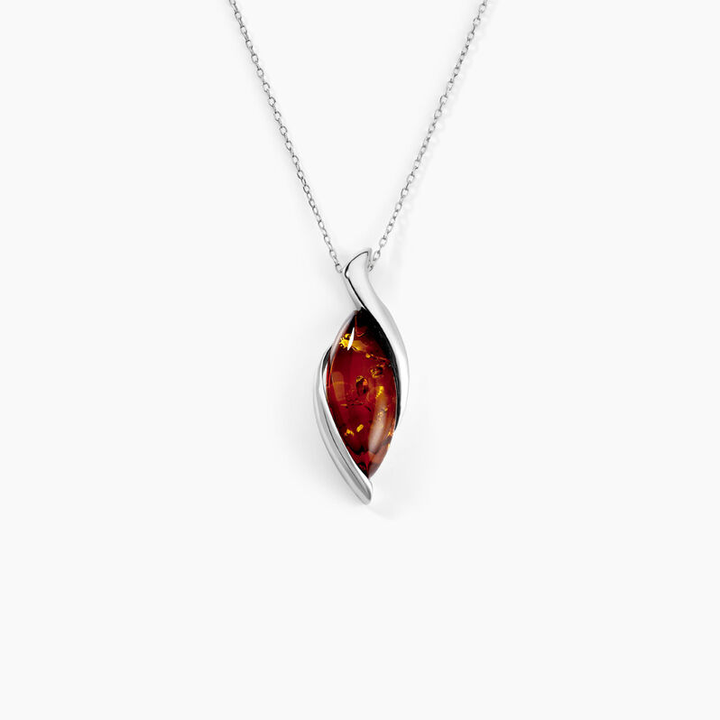 Collier Argent Et Ambre - Spannringe Damen | OROVIVO