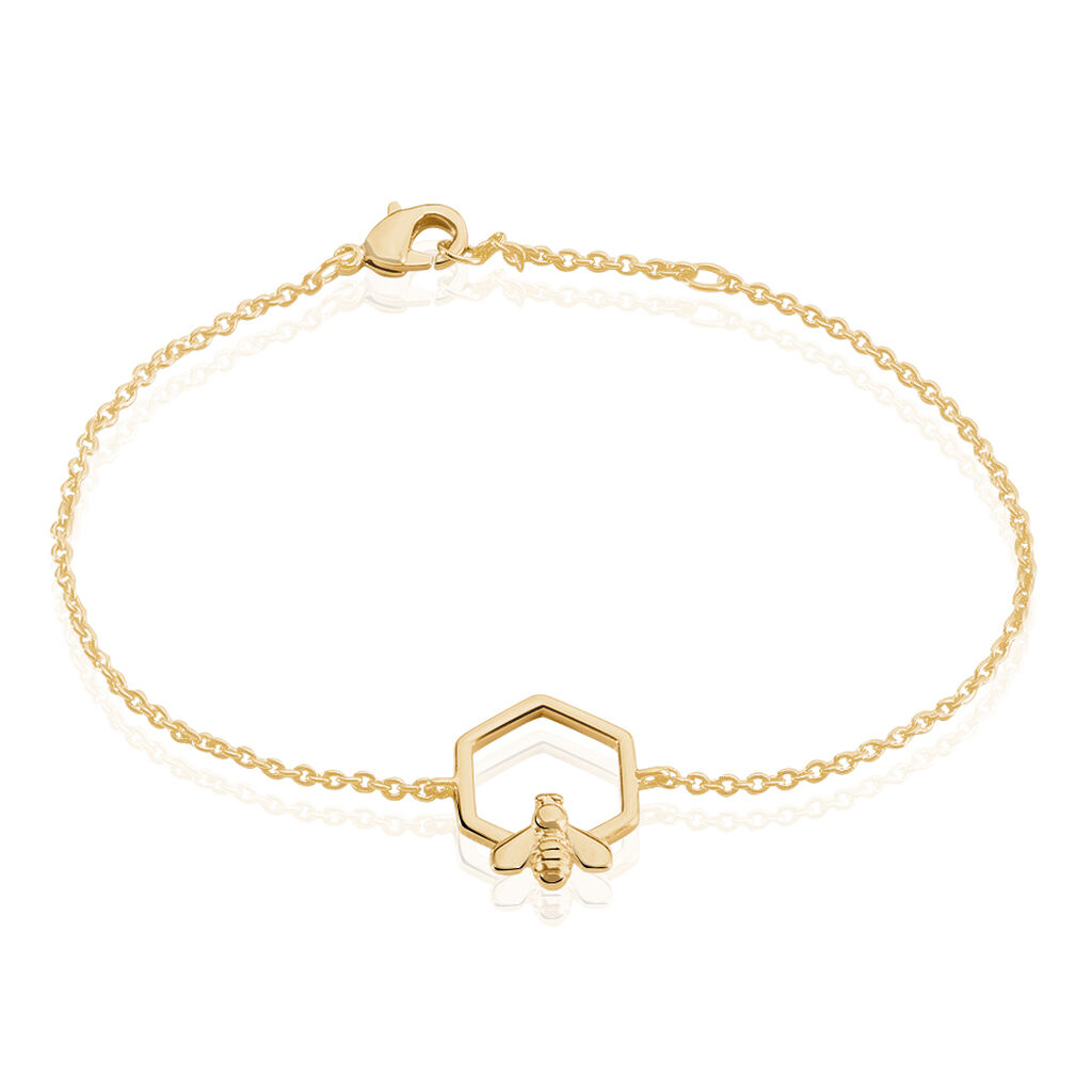 Bracelet Plaque Or Maryleine Hexagone - Spannringe Damen | OROVIVO