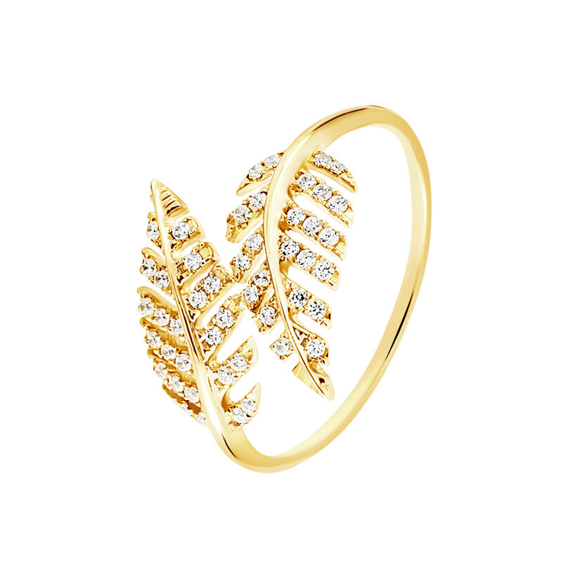 Anello Claire Oro Giallo Cubic Zirconia - Spannringe Damen | OROVIVO