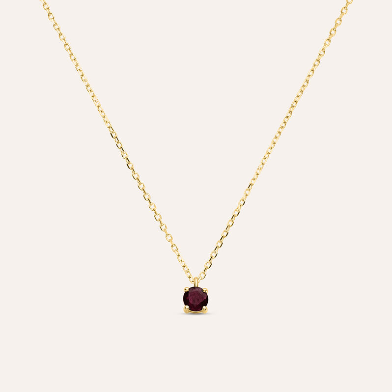 Collana Punto Luce Charlotte Oro Giallo Rubino - Spannringe Damen | OROVIVO