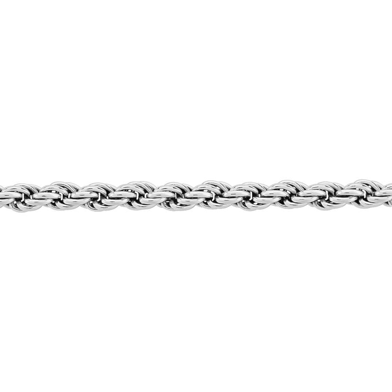 Collier Cacilda Maille Corde Argent Blanc - Spannringe Damen | OROVIVO