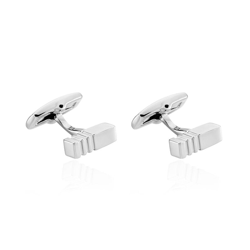 Boutons De Manchette Acier Gary Rectangle - Spannringe Herren | OROVIVO