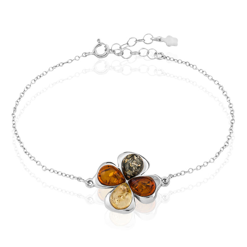 Bracelet Argent Ambre - Spannringe Damen | OROVIVO