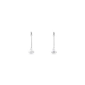 Damen Ohrstecker Lang Weißgold 375 Zirkonia - Ohrstecker lang Damen | OROVIVO
