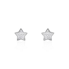 Ohrstecker Silber 925 Zirkonia Stern - Ohrstecker Familie | OROVIVO
