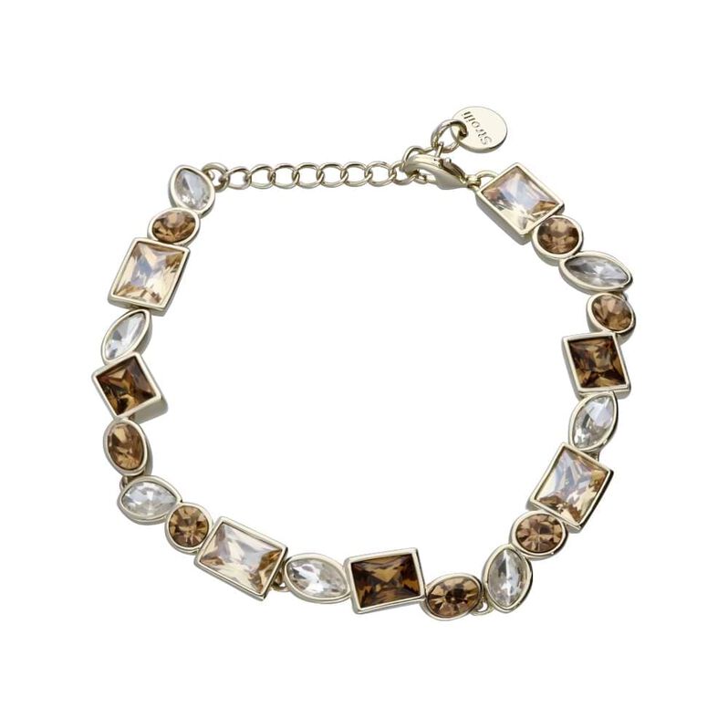 Bracciale con sui toni dell'oro in metallo dorato - Spannringe Damen | OROVIVO