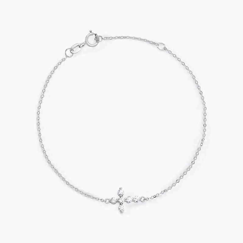 Bracelet Or Weiss 375/1000 Kerem Oxyde - Spannringe Damen | OROVIVO