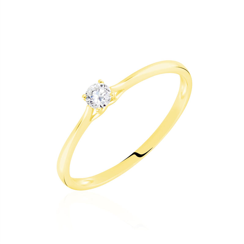 Solitaire Or Jaune  Solenia Diamant - Spannringe Damen | OROVIVO