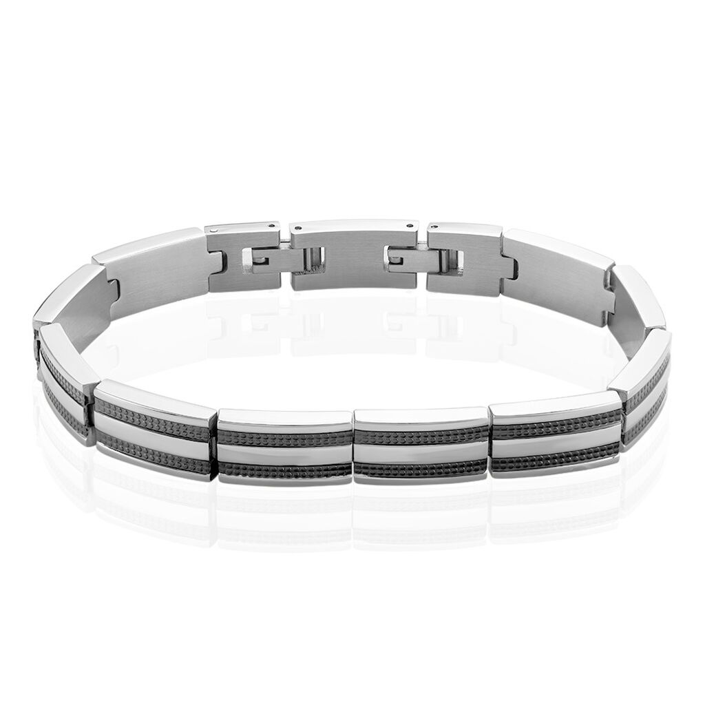 Herren Armband Edelstahl Bicolor
