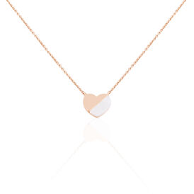 Damen Halskette Silber 925 Rosé Vergoldet Herz - Herzketten Damen | OROVIVO