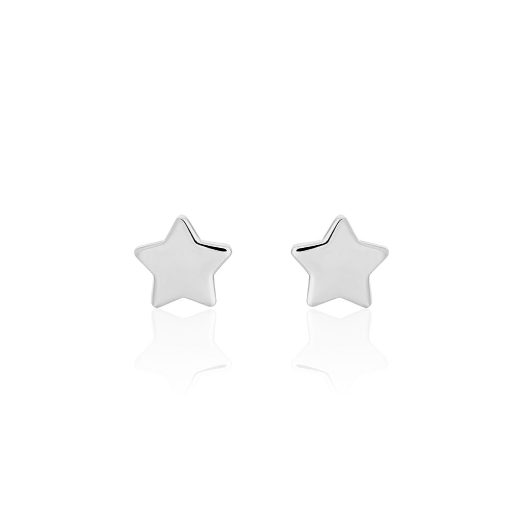 Thumbnail - Ohrstecker Silber 925 Stern, Ohrstecker ohne Stein