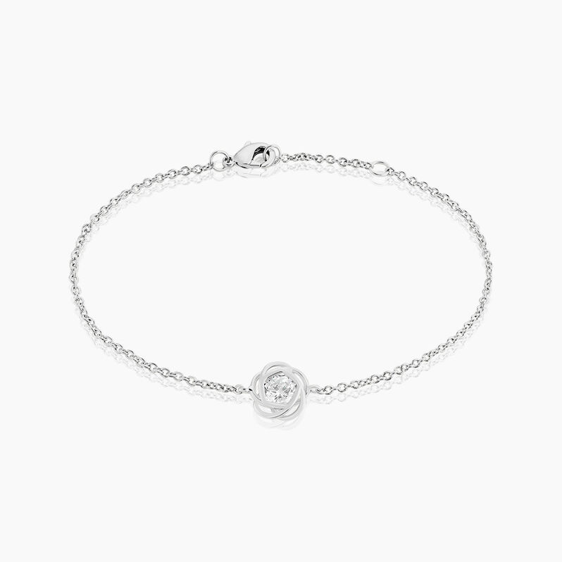Bracelet Cyllene Argent Weiss Oxyde De Zirconium - Spannringe Damen | OROVIVO