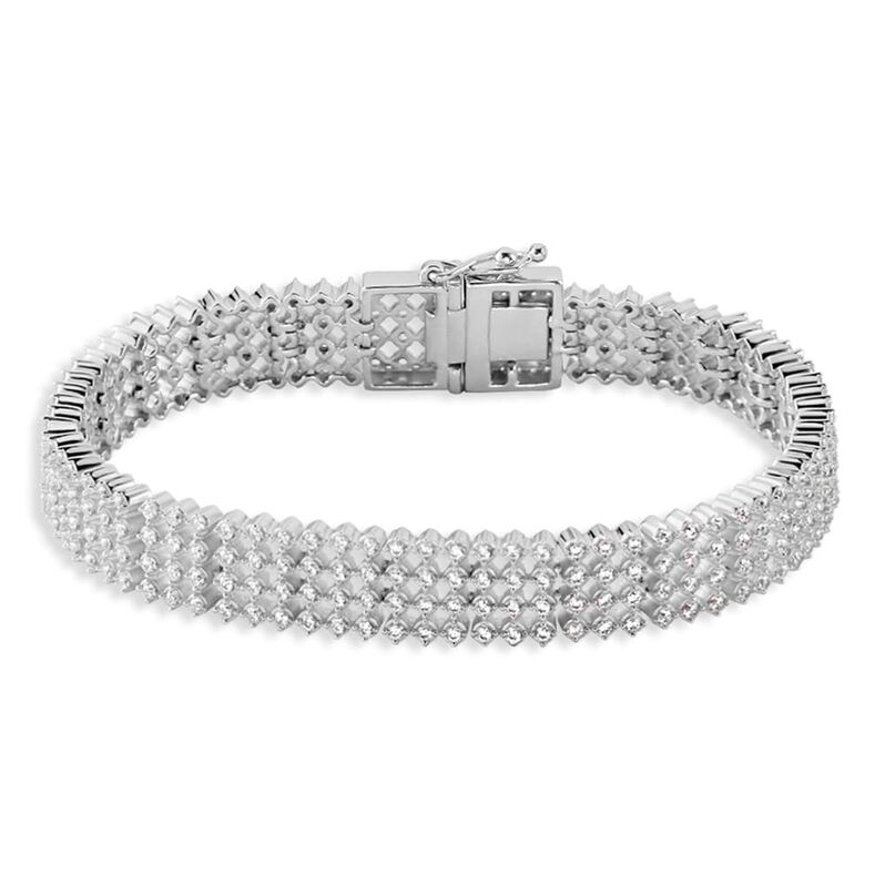 Bracciale Tennis Silver Elegance Argento Rodiato Cubic Zirconia - Spannringe Damen | OROVIVO