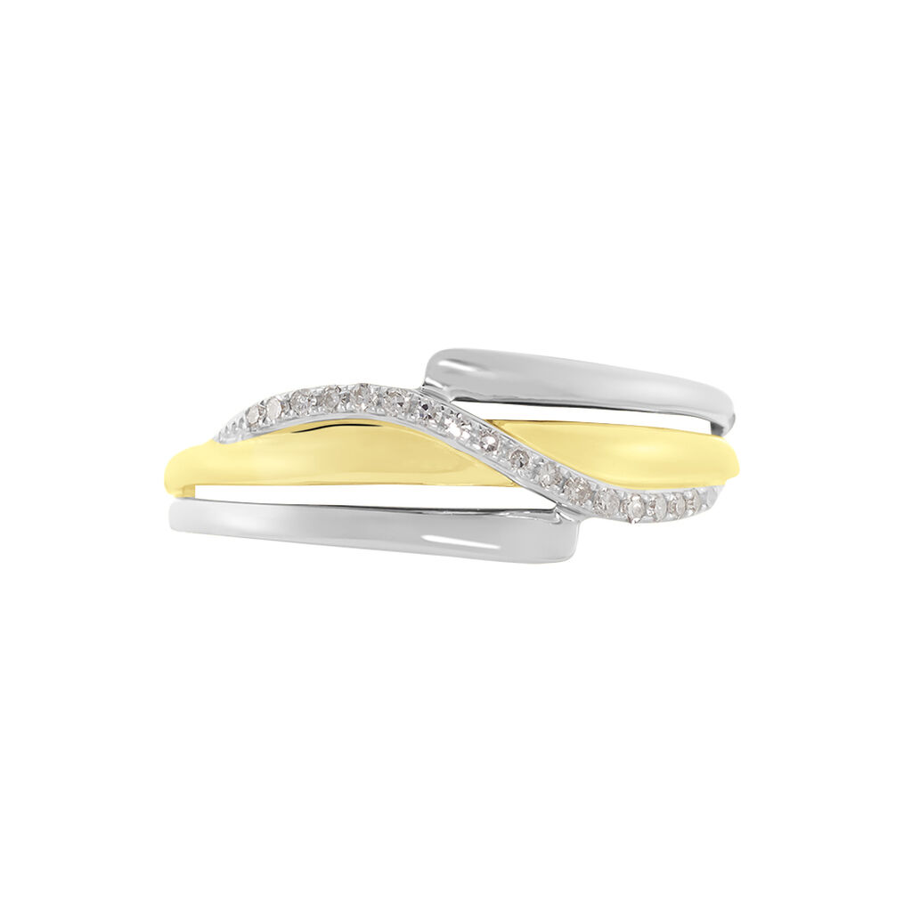 Damen Ring Gold 375 Diamant 0,07ct Bodil  - Ringe mit Stein Damen | OROVIVO