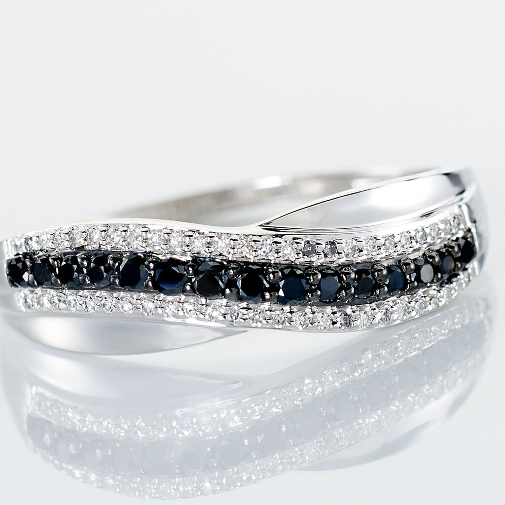 Bague Calliste Or Blanc Diamant - Spannringe Damen | OROVIVO
