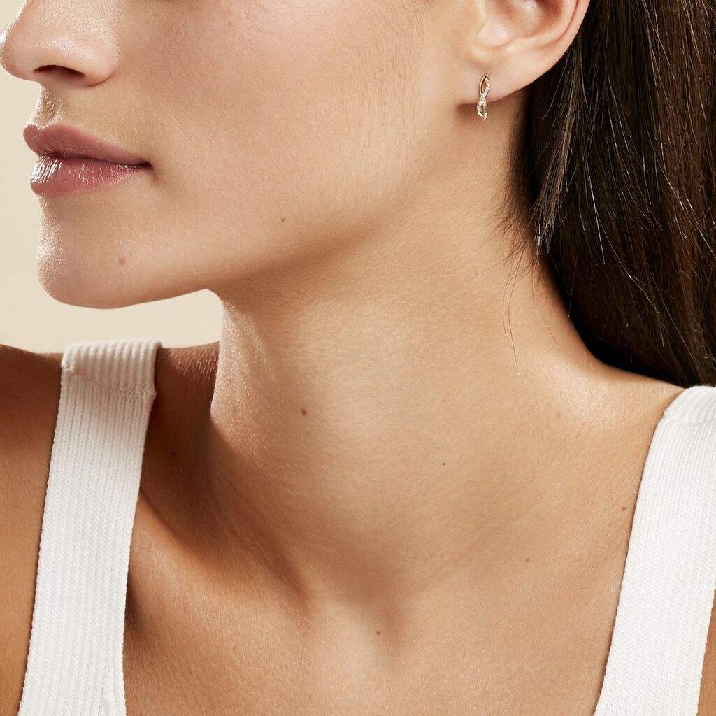 Boucles D'oreilles Or Et Diamant - Spannringe Damen | OROVIVO