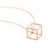 HIJA Damen Collier Silber rosevergoldet 925 Raute
