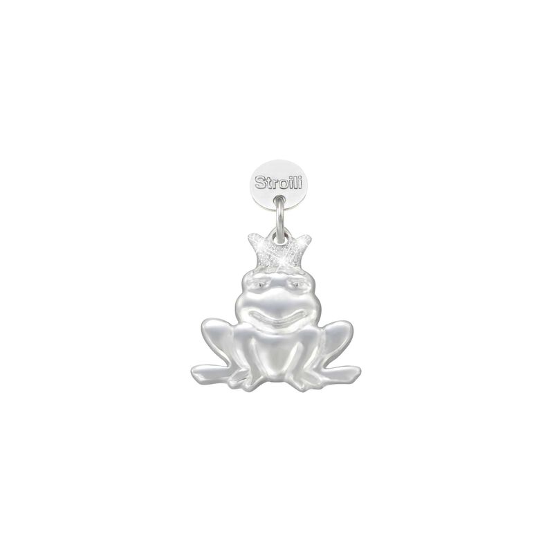 Charm in argento rodiato e glitter - Spannringe Damen | OROVIVO