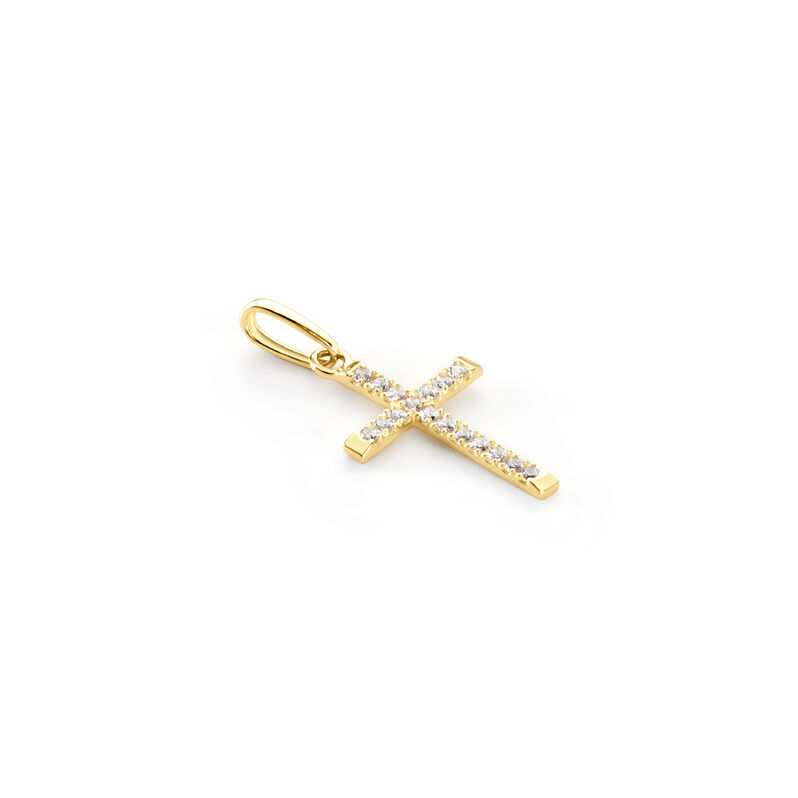 Pendentif Or Jaune Kallen Oxydes De Zirconium - Spannringe Familie | OROVIVO