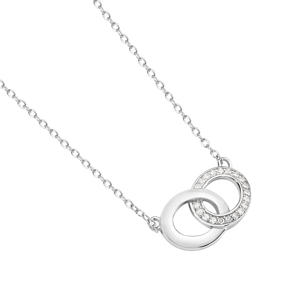 LORE Damen Collier Silber 925 Zirkonia Wei&szlig;