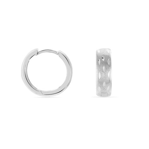 Damen Creolen Silber 925 Diamantiert - Creolen Damen | OROVIVO