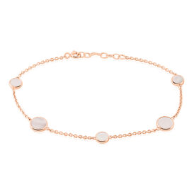 Damenarmband Silber 925 Rosé Vergoldet Perlmutt - Armbänder Damen | OROVIVO