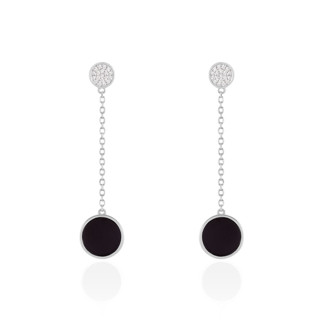 Boucles D'oreilles Argent Rhodie Adonya - Spannringe Damen | OROVIVO