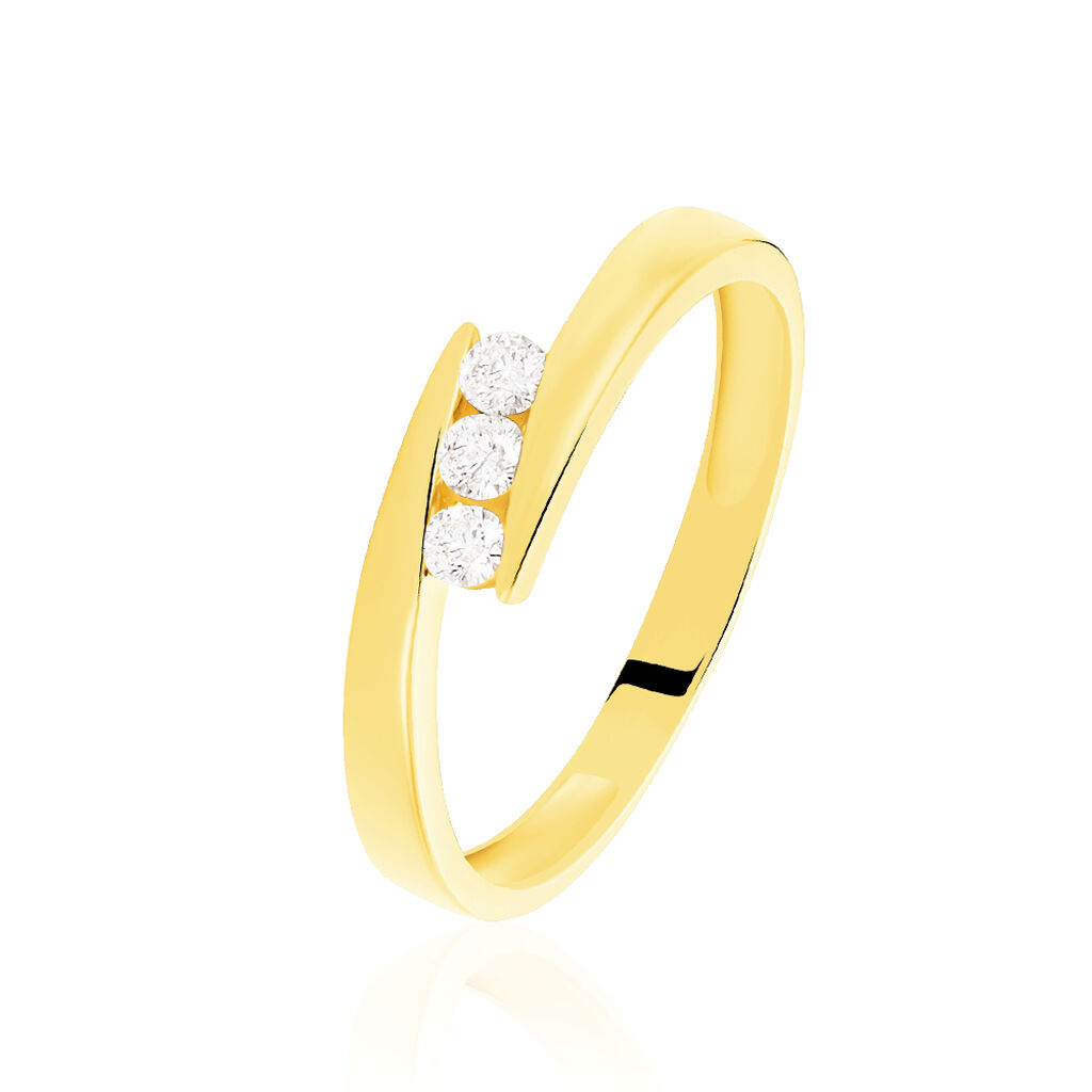 Bague Galya Or Jaune Diamant - Spannringe Damen | OROVIVO