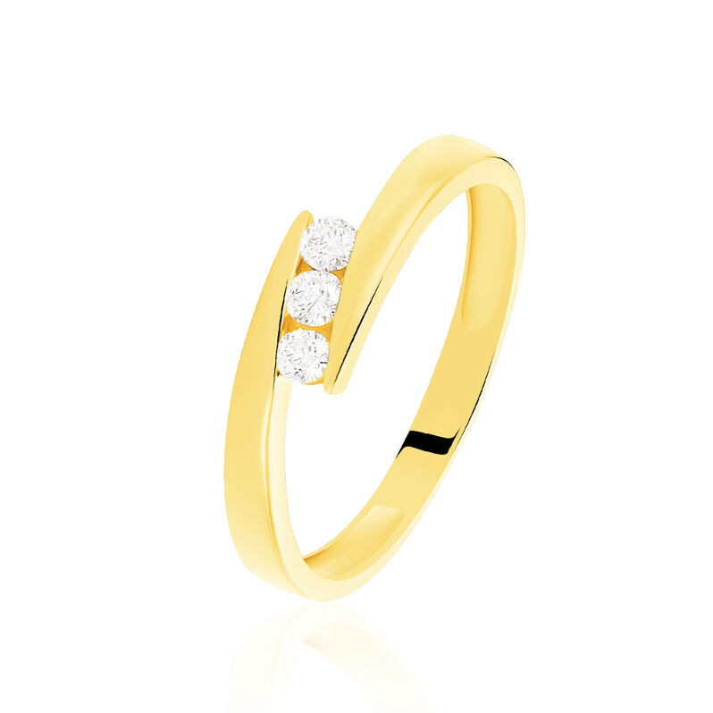 Bague Galya Or Jaune Diamant - Spannringe Damen | OROVIVO