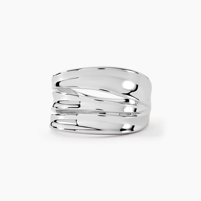 Bague Edwyna Argent Blanc - Spannringe Damen | OROVIVO