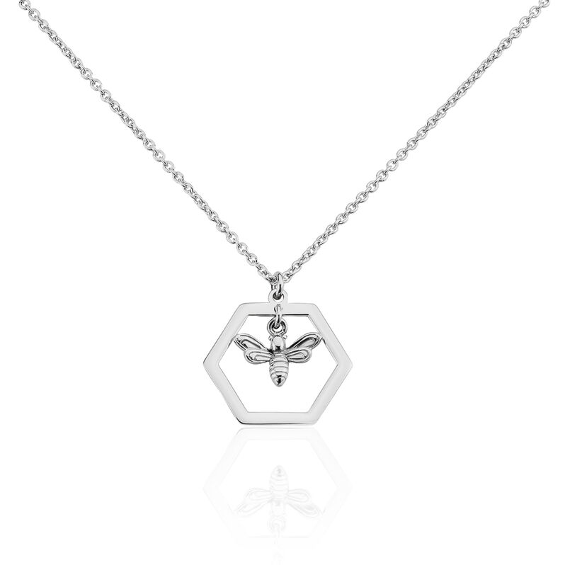 Collier Argent Rhodie Sitia Abeille - Spannringe Damen | OROVIVO
