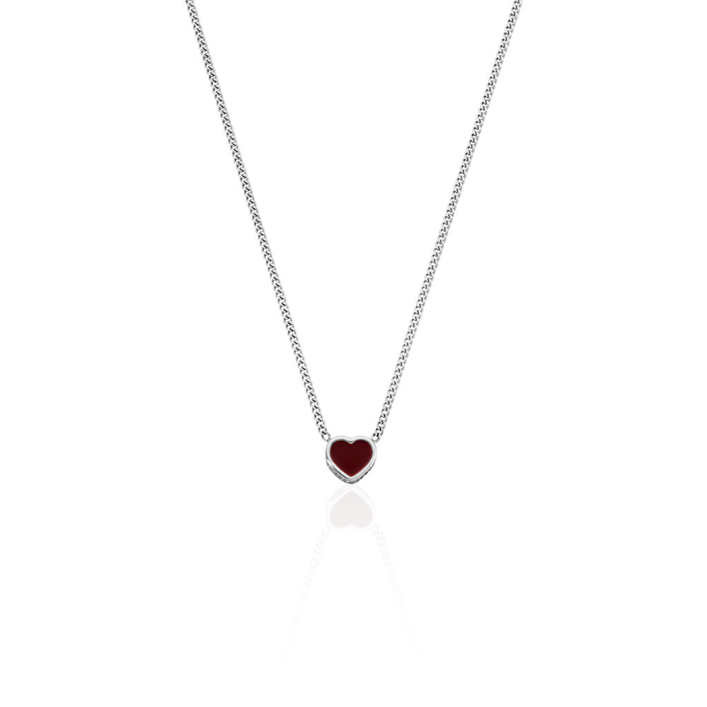 Isadora Damen Collier Silber 925 Herz B 1,4 mm