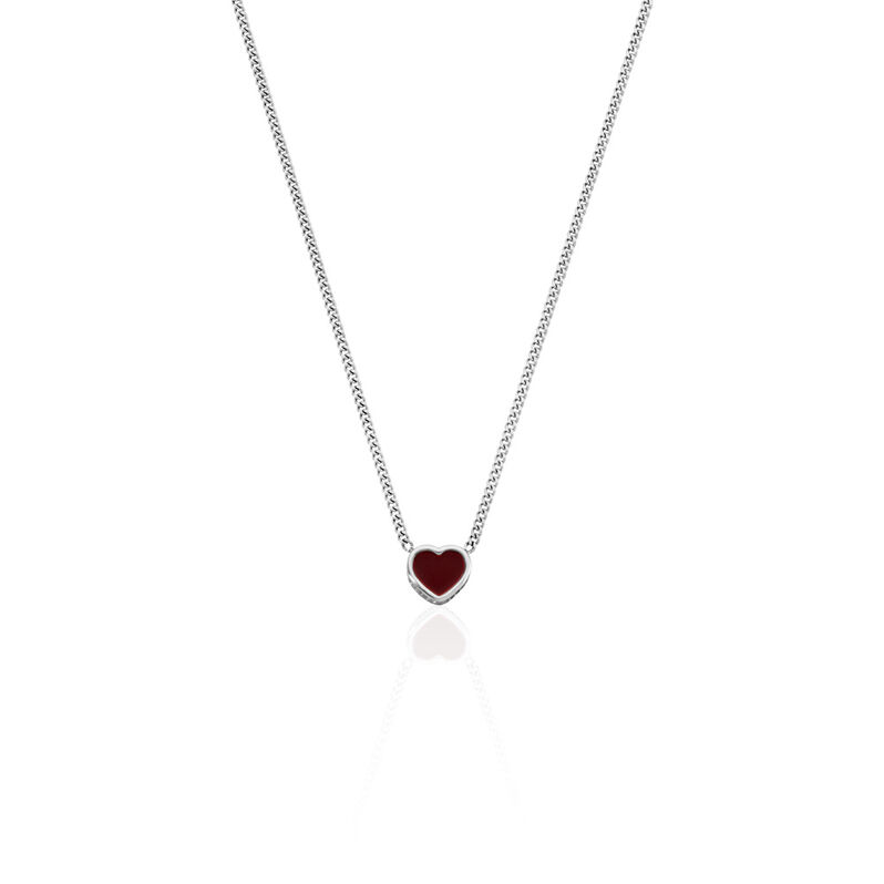 Isadora Damen Collier Silber 925 Herz B 1,4 mm - Halsketten Damen | OROVIVO