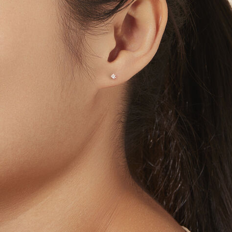 Damen Ohrstecker Roségold 375 Diamanten 0,07ct Merle - Ohrstecker Damen | OROVIVO