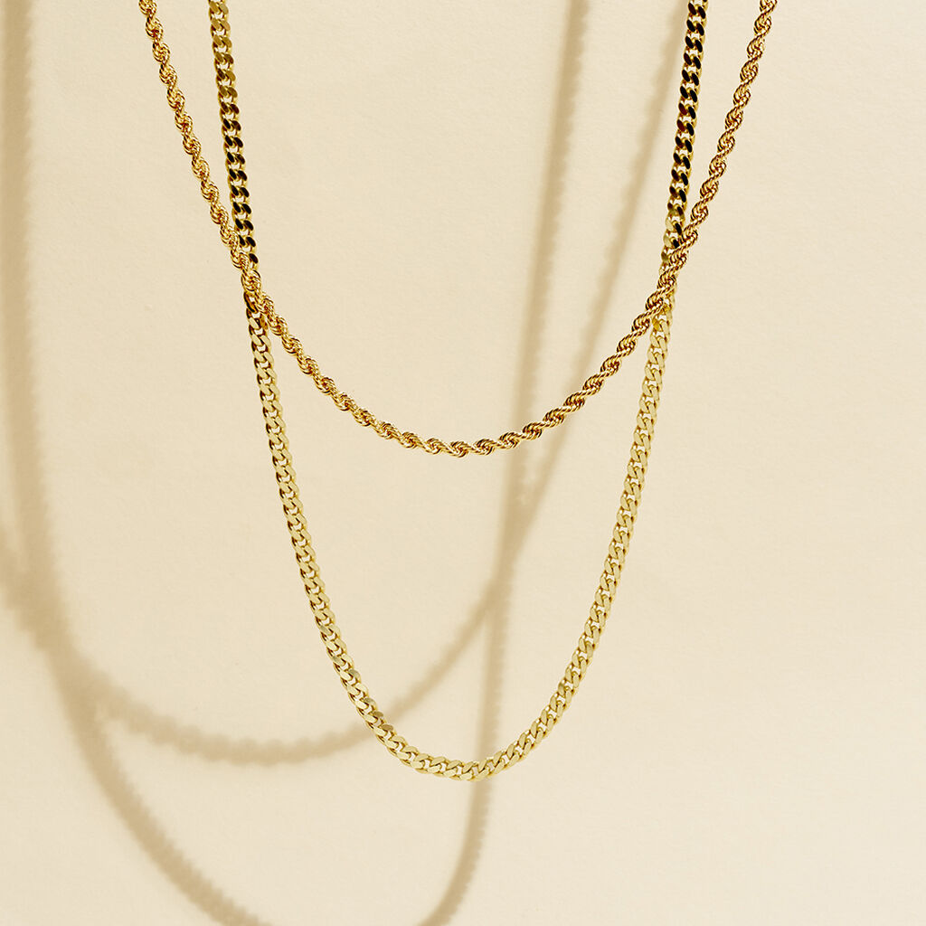 Damen Kordelkette Gold 585  - Halsketten Damen | OROVIVO