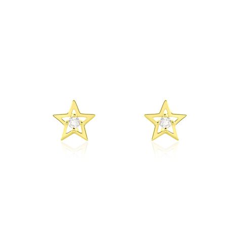 Ohrstecker Gold 375 Zirkonia Stern - Ohrstecker Familie | OROVIVO