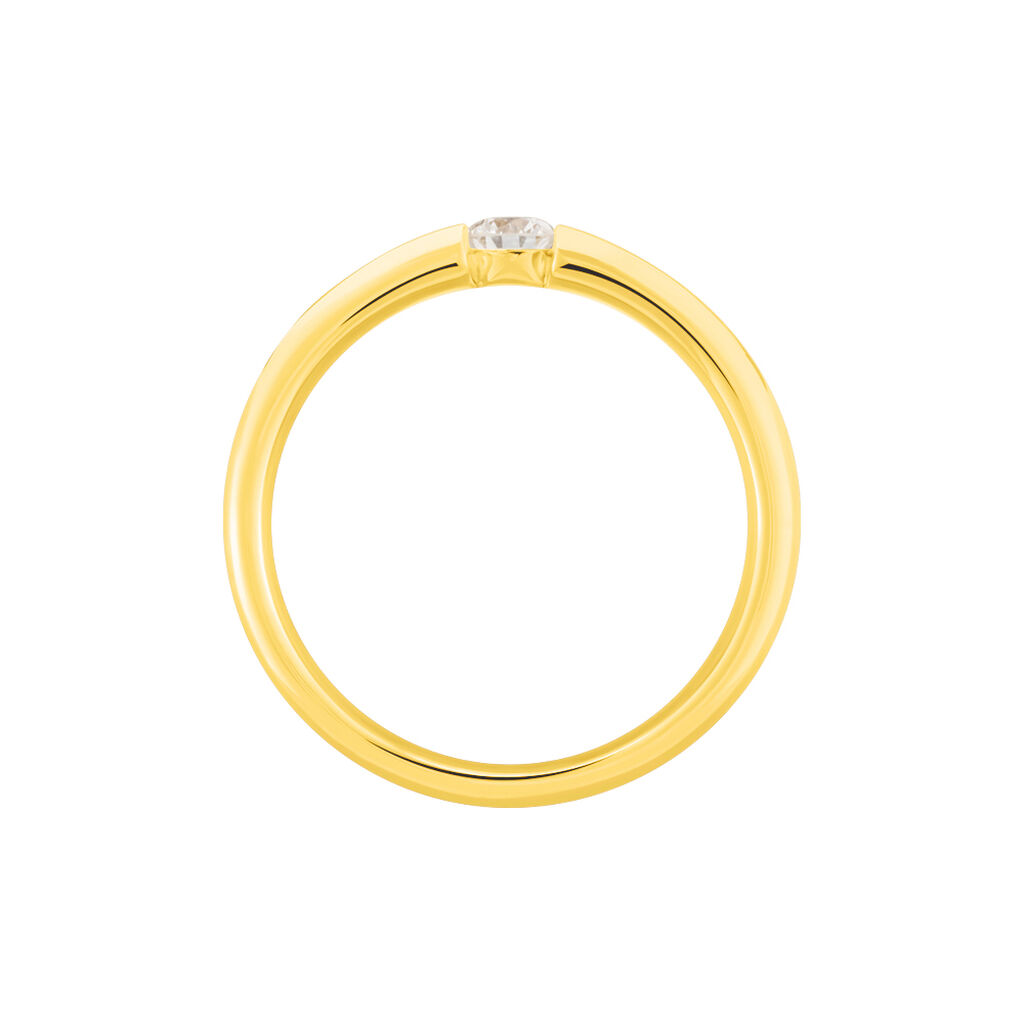 Spannring Gold 585 Diamant 0,2ct - Ringe mit Edelsteinen Damen | OROVIVO