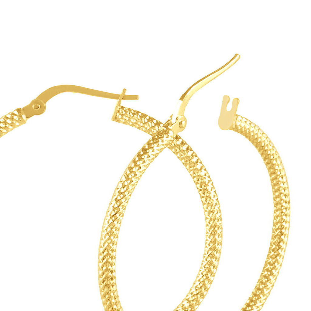 Damen Creolen Gold 375 Diamantiert - Creolen Damen | OROVIVO